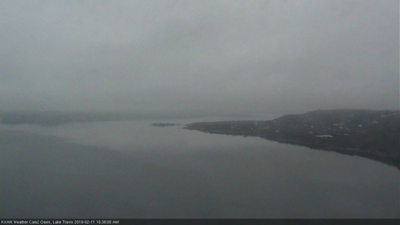 Lake Travis webcam, February 11, 2019 9:40 AM CT