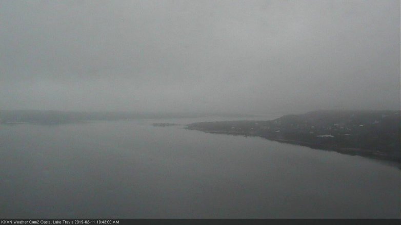Lake Travis webcam, February 11, 2019 9:45 AM CT