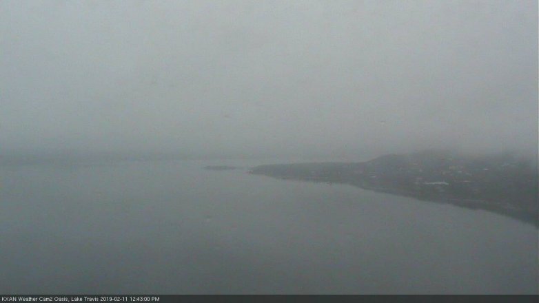 Lake Travis webcam, February 11, 2019 11:45 AM CT