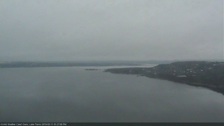 Lake Travis webcam, February 11, 2019 12:30 PM CT