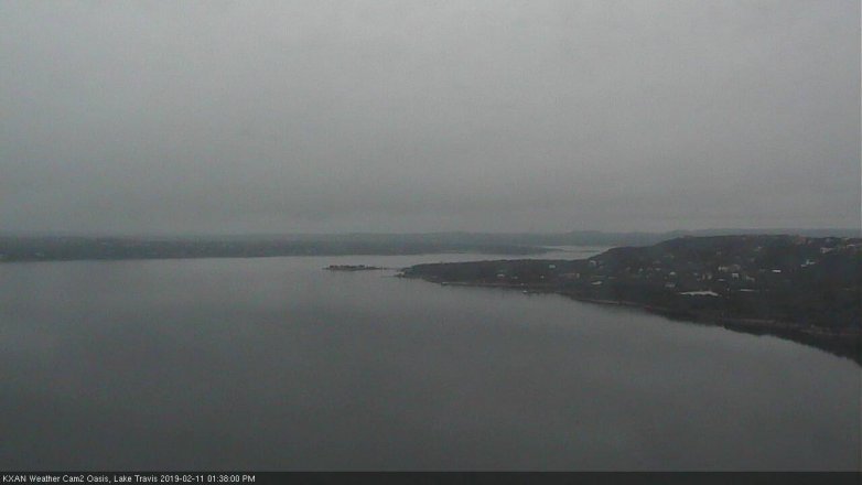 Lake Travis webcam, February 11, 2019 12:40 PM CT