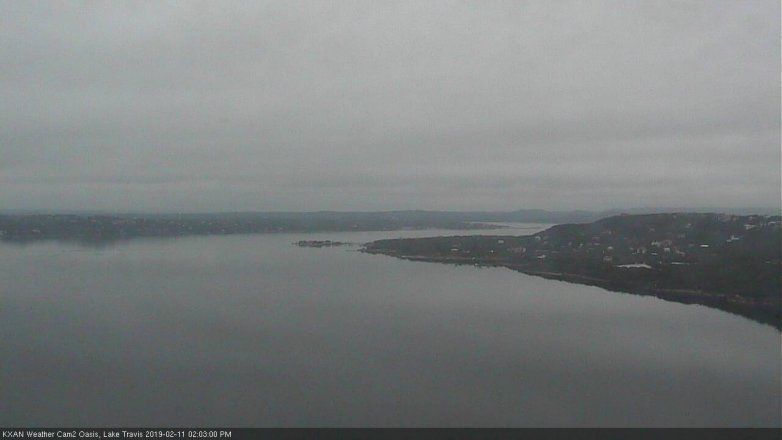 Lake Travis webcam, February 11, 2019 1:05 PM CT