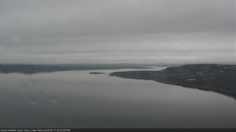 Lake Travis webcam, February 11, 2019 1:25 PM CT