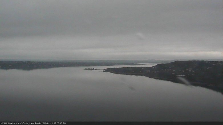 Lake Travis webcam, February 11, 2019 1:30 PM CT