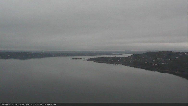 Lake Travis webcam, February 11, 2019 1:35 PM CT
