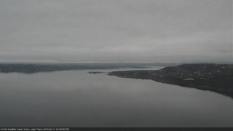 Lake Travis webcam, February 11, 2019 1:40 PM CT