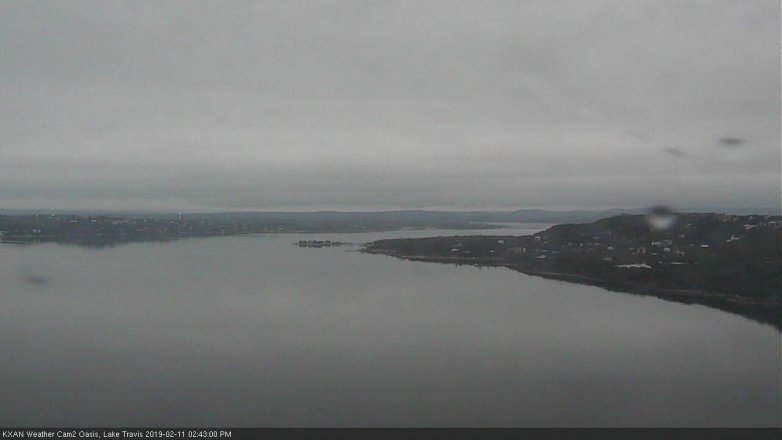 Lake Travis webcam, February 11, 2019 1:45 PM CT