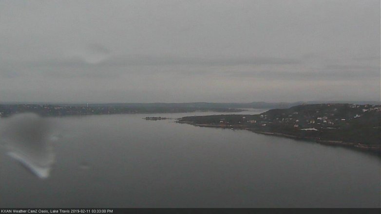 Lake Travis webcam, February 11, 2019 2:35 PM CT