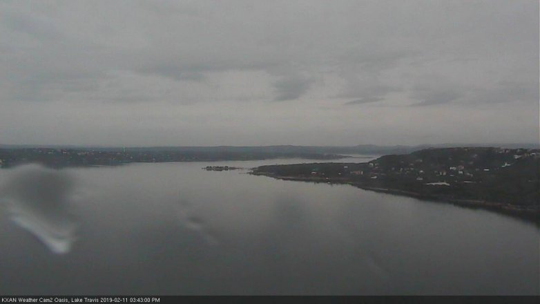 Lake Travis webcam, February 11, 2019 2:45 PM CT