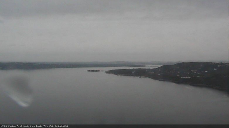 Lake Travis webcam, February 11, 2019 3:05 PM CT