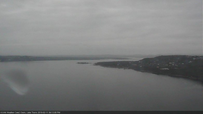 Lake Travis webcam, February 11, 2019 3:15 PM CT