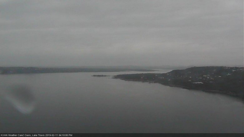 Lake Travis webcam, February 11, 2019 3:20 PM CT