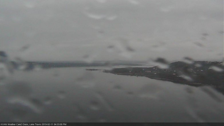Lake Travis webcam, February 11, 2019 3:35 PM CT