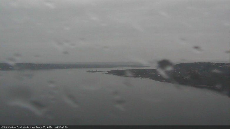 Lake Travis webcam, February 11, 2019 3:55 PM CT