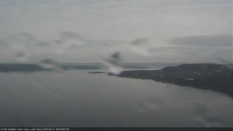 Lake Travis webcam, February 11, 2019 4:40 PM CT