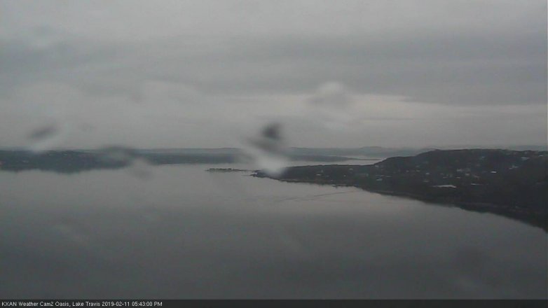 Lake Travis webcam, February 11, 2019 4:45 PM CT