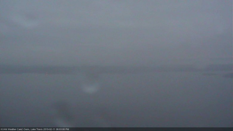 Lake Travis webcam, February 11, 2019 5:05 PM CT