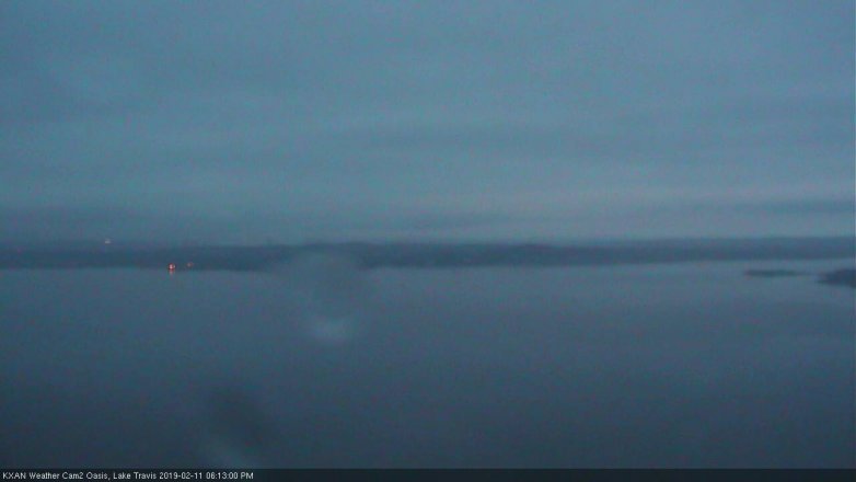 Lake Travis webcam, February 11, 2019 5:15 PM CT