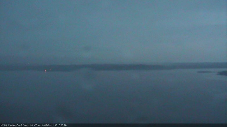Lake Travis webcam, February 11, 2019 5:20 PM CT
