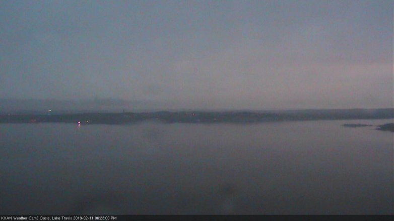 Lake Travis webcam, February 11, 2019 5:25 PM CT