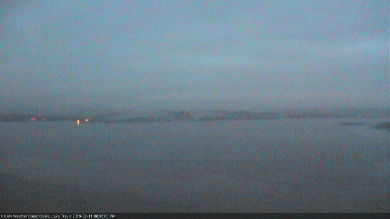 Lake Travis webcam, February 11, 2019 5:35 PM CT