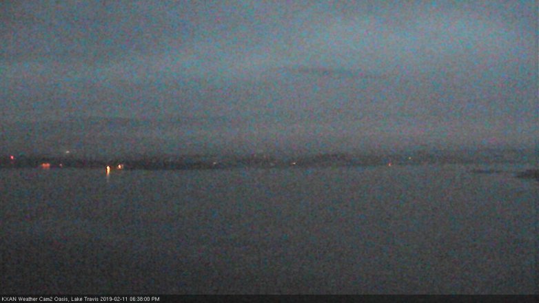 Lake Travis webcam, February 11, 2019 5:40 PM CT