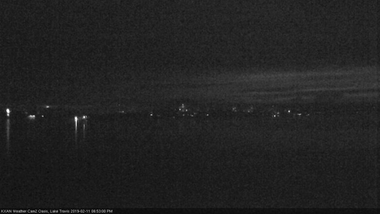 Lake Travis webcam, February 11, 2019 5:55 PM CT