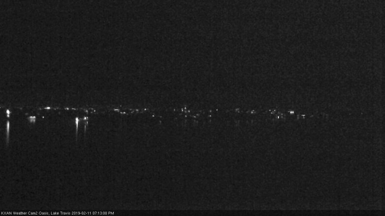 Lake Travis webcam, February 11, 2019 6:15 PM CT