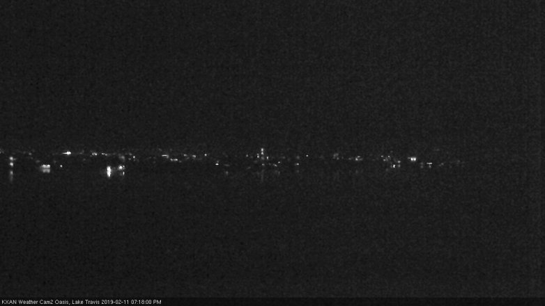 Lake Travis webcam, February 11, 2019 6:20 PM CT