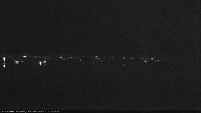 Lake Travis webcam, February 11, 2019 6:25 PM CT