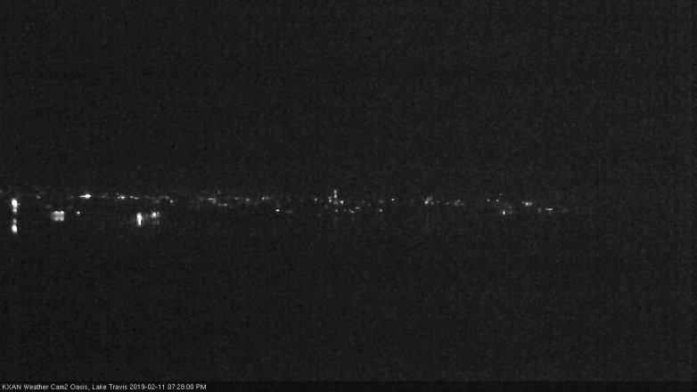 Lake Travis webcam, February 11, 2019 6:30 PM CT