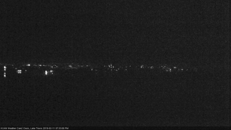 Lake Travis webcam, February 11, 2019 6:35 PM CT