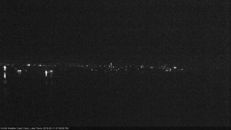 Lake Travis webcam, February 11, 2019 6:40 PM CT