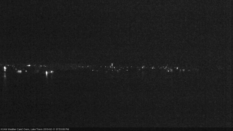 Lake Travis webcam, February 11, 2019 6:55 PM CT