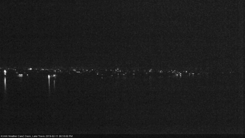 Lake Travis webcam, February 11, 2019 7:20 PM CT