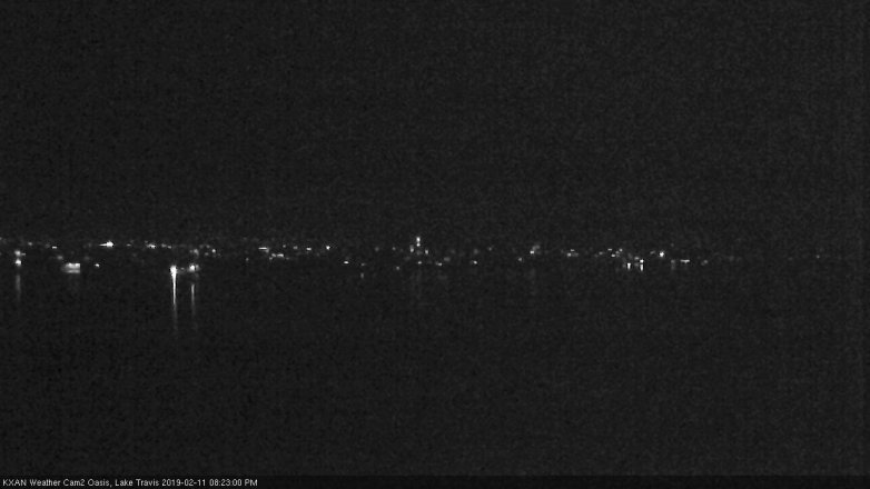 Lake Travis webcam, February 11, 2019 7:25 PM CT