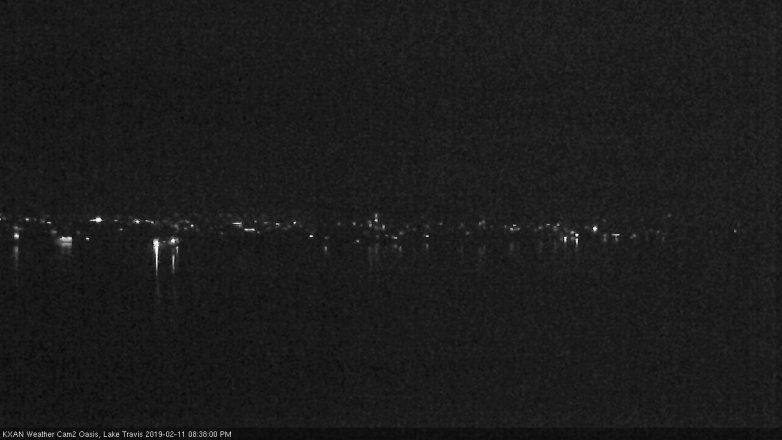 Lake Travis webcam, February 11, 2019 7:40 PM CT
