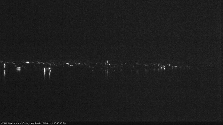 Lake Travis webcam, February 11, 2019 7:50 PM CT