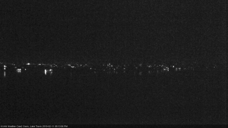 Lake Travis webcam, February 11, 2019 8:15 PM CT