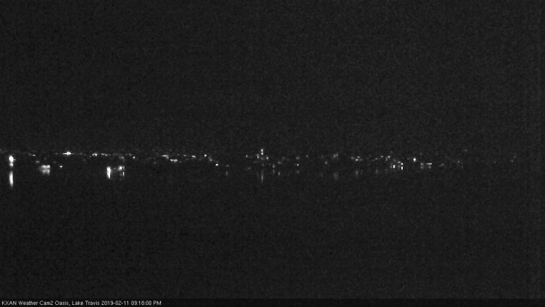 Lake Travis webcam, February 11, 2019 8:20 PM CT