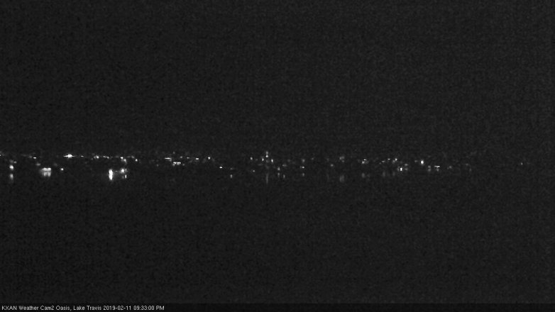Lake Travis webcam, February 11, 2019 8:35 PM CT
