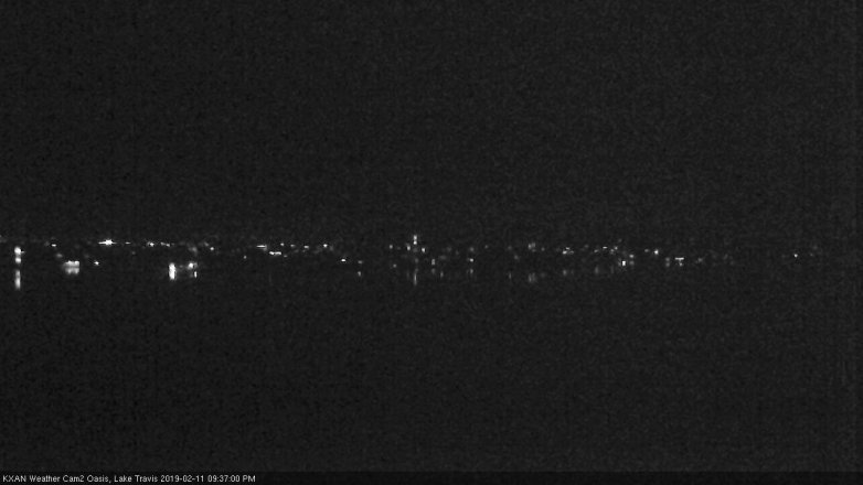 Lake Travis webcam, February 11, 2019 8:40 PM CT