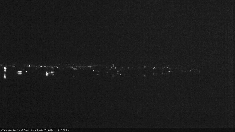 Lake Travis webcam, February 11, 2019 10:20 PM CT