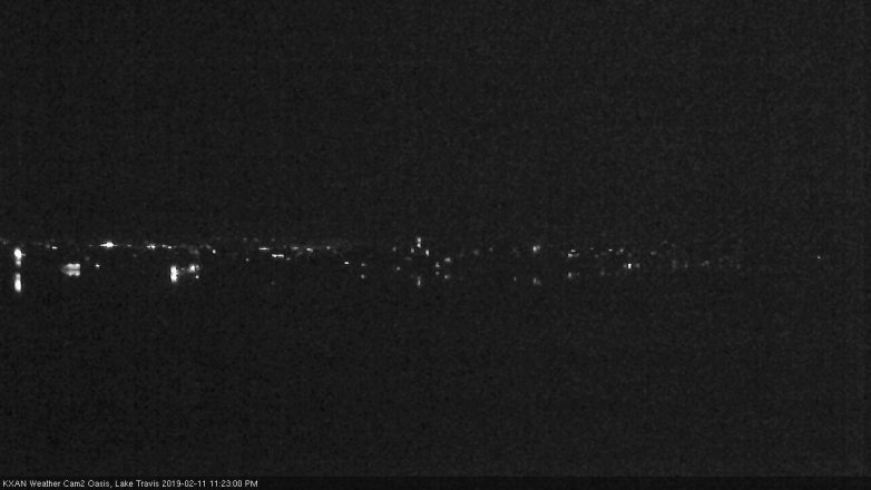 Lake Travis webcam, February 11, 2019 10:25 PM CT