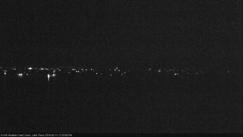 Lake Travis webcam, February 11, 2019 10:55 PM CT