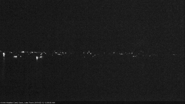 Lake Travis webcam, February 11, 2019 11:10 PM CT