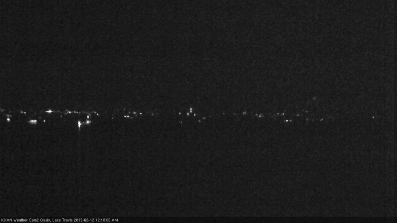 Lake Travis webcam, February 11, 2019 11:20 PM CT