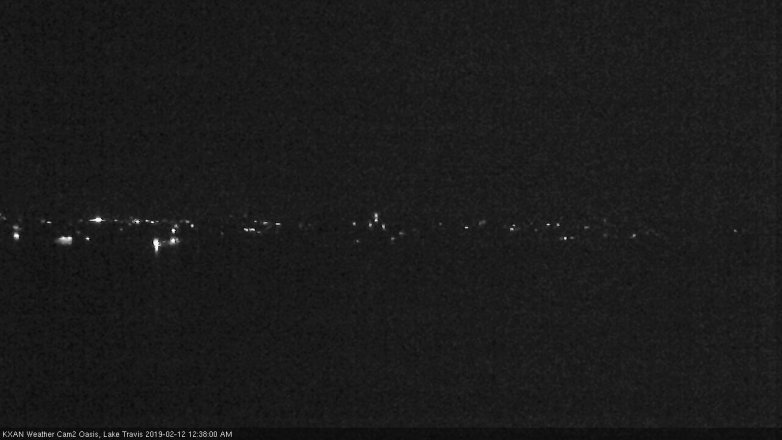 Lake Travis webcam, February 11, 2019 11:40 PM CT