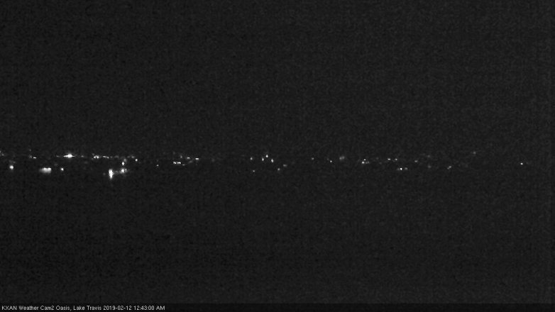 Lake Travis webcam, February 11, 2019 11:45 PM CT