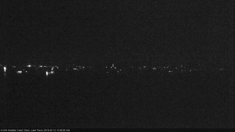 Lake Travis webcam, February 11, 2019 11:50 PM CT